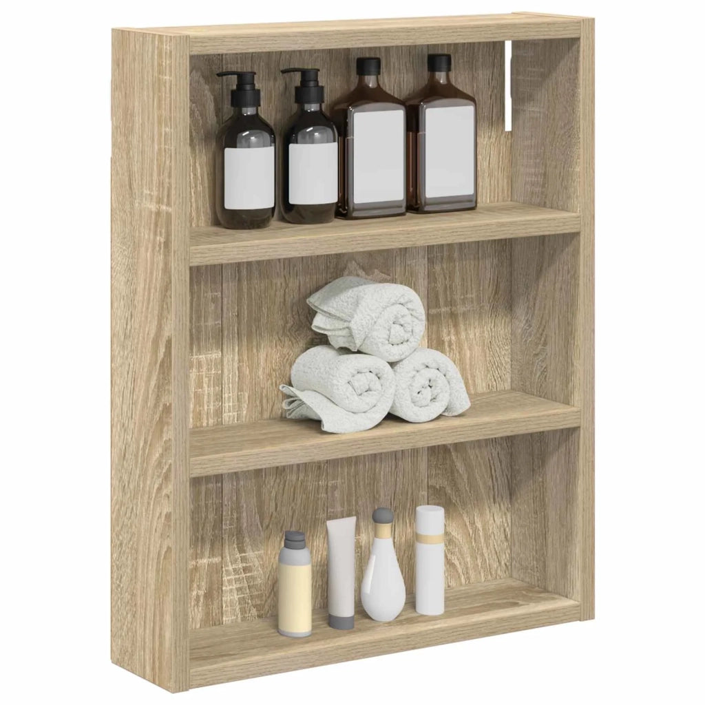 Armadio da bagno a muro Rovere Sonoma 40 x 10 x 50 cm 889345