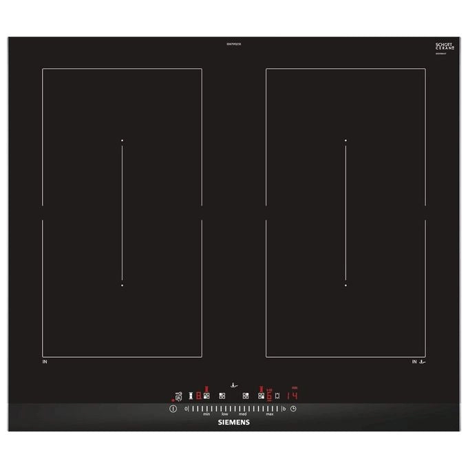 Siemens iQ500 ED675FQC5E piano cottura Nero Da incasso 60 cm Piano cottura a induzione 4 Fornello(i)