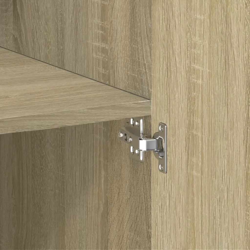 Credenza Rovere Sonoma 80x42,5x185 cm in Legno Ingegnerizzato
