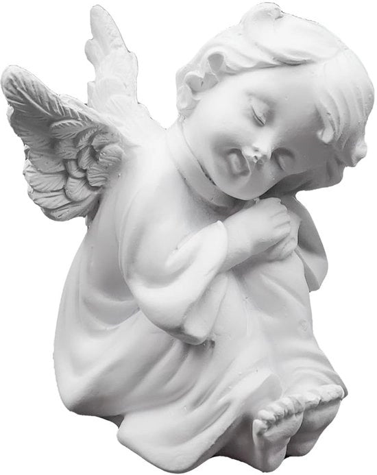 Angelo Carino - Cherubino in Cera - Decorazione per Interno/Esterno - Resina Sintetica - Design Moderno - Statuetta di Cielo - Angelo di Cielo