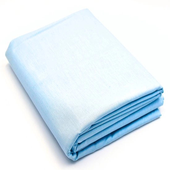 Tessuto in cotone 100%, venduto per metro, larghezza 240 cm, tessuto in cotone 100% Oeko-Tex Standard 100, colore piatto per cucire (blu chiaro 39, 300 cm)