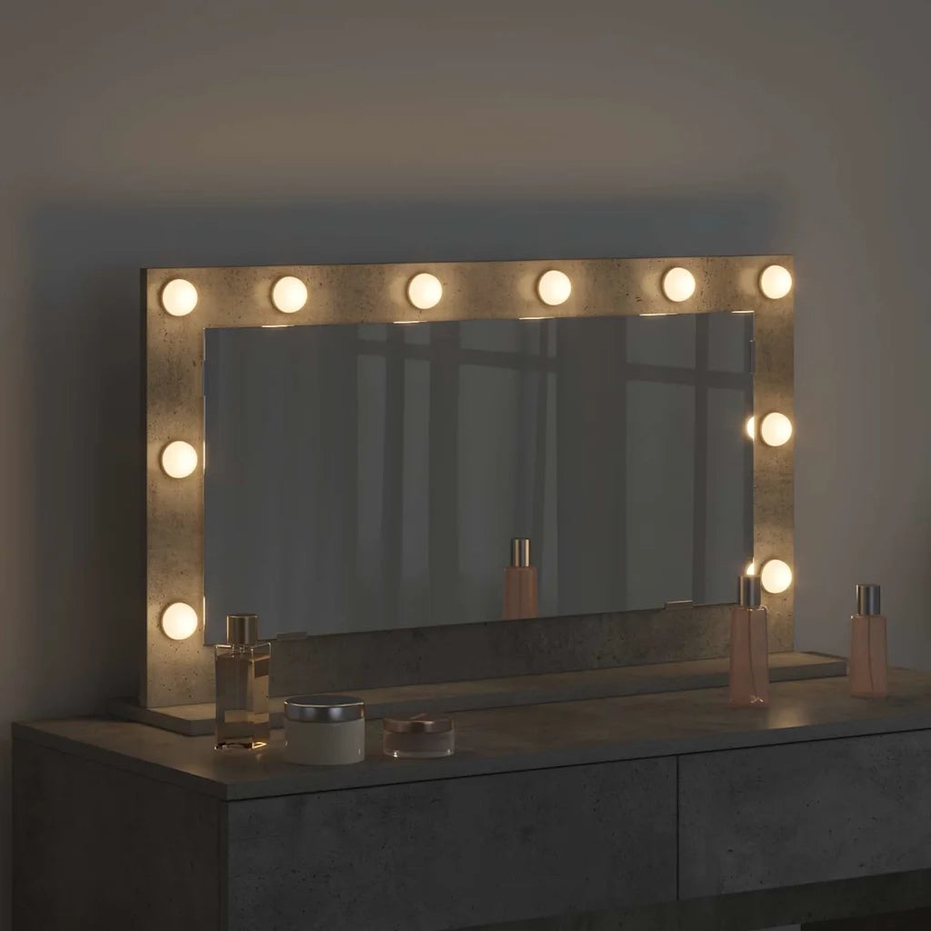 Specchio da Vanit¨¤-Specchio da Trucco Grigio cemento 80 x 45 x 18 cm