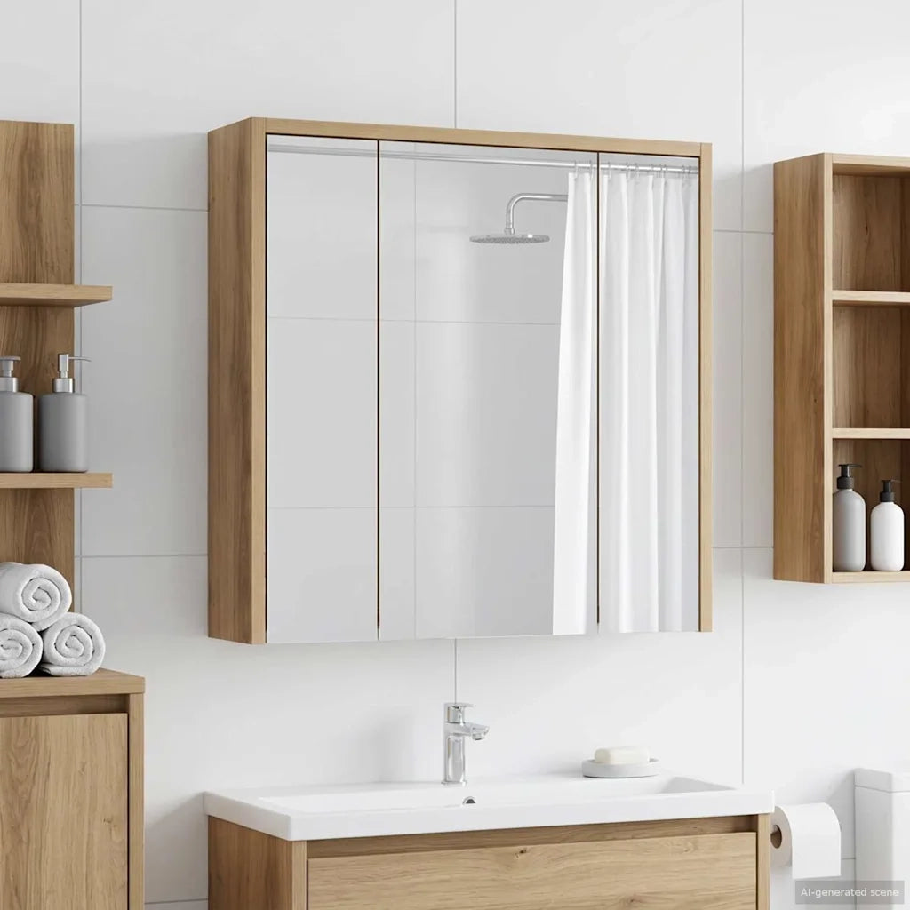 Mobiletto per specchio da bagno Rovere Artigianale 889158