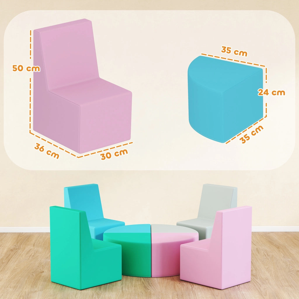 Set sedie e tavolo per bambini ¨C zephmum ¨C multicolore
