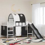 Struttura del letto loft per bambini Bianco e Nero 107 x 200 cm 42020856
