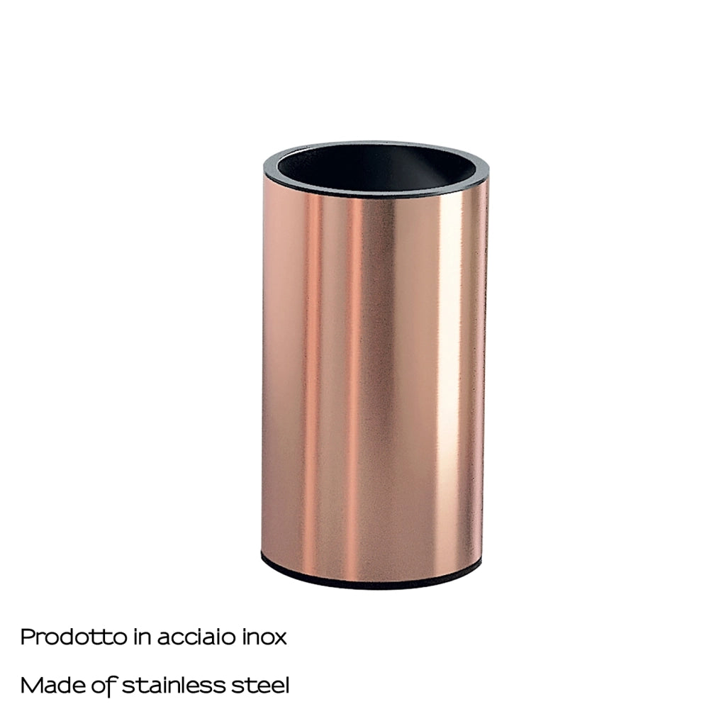 PORTASPAZZOLINI ELETTRA D.7XH12CM INOX RAME