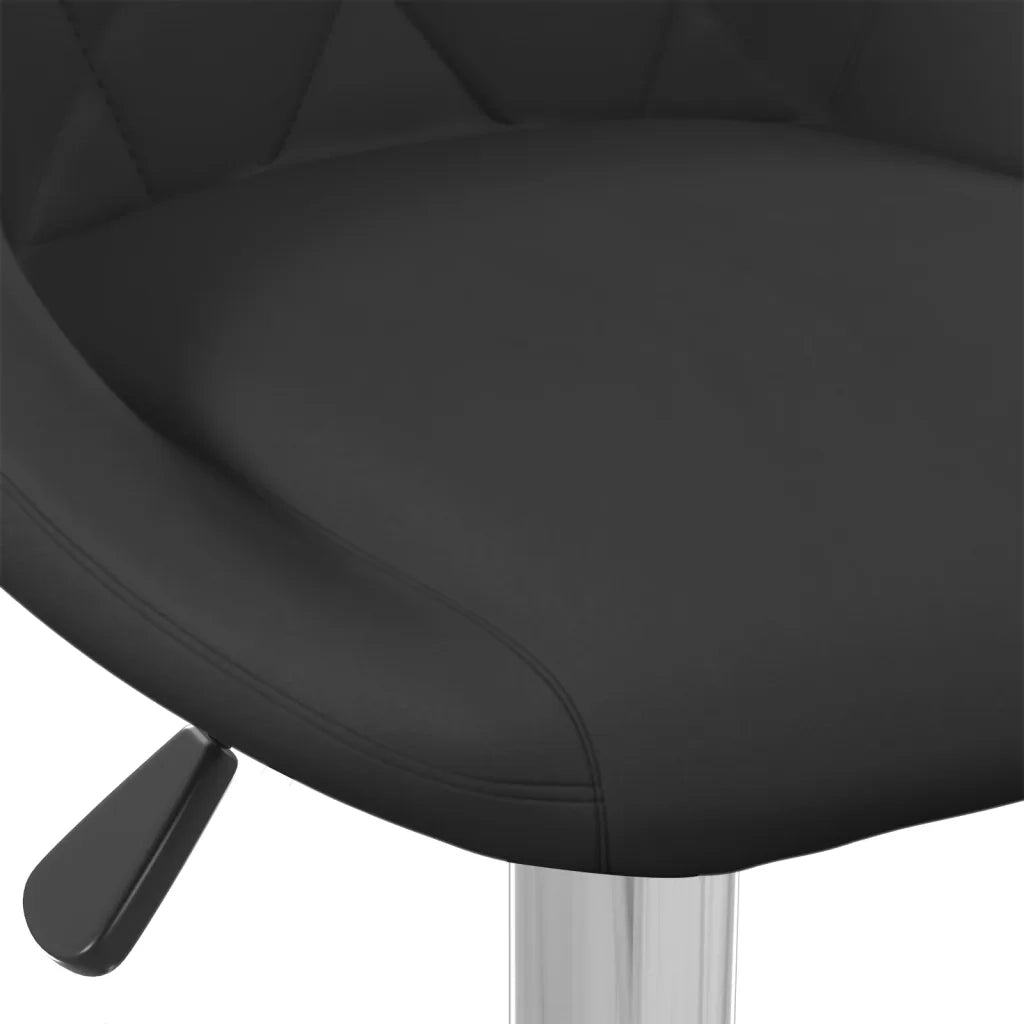 Sgabello da Bar Nero in Velluto 335291