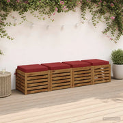 Cuscini per Sedia in 4 Pezzi SOEST 4 pz 100% Poliestere 944410