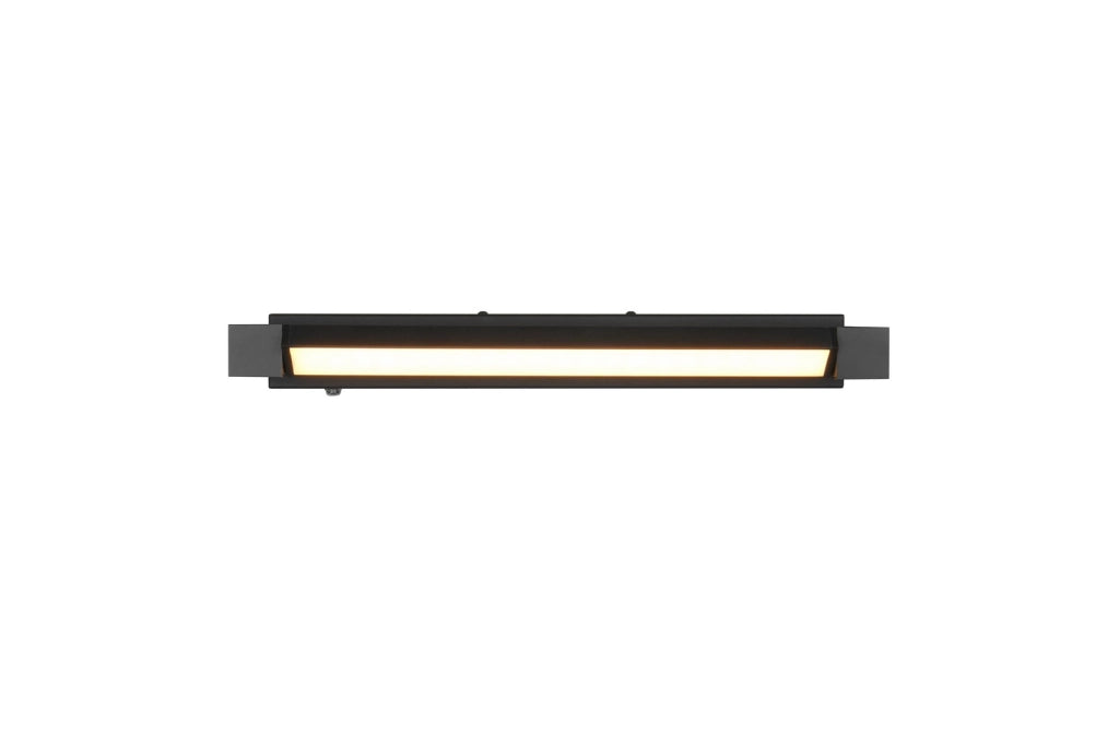 Applique bagno specchio nera opaca 50cm LED 9W Trio