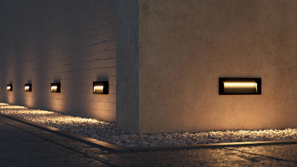 Beneito Faure Faretto Led segnapasso da incasso a parete Tween - 5W, Switch CCT, Illuminazione Interni ed Esterni​, corridoi o passaggi - Nero