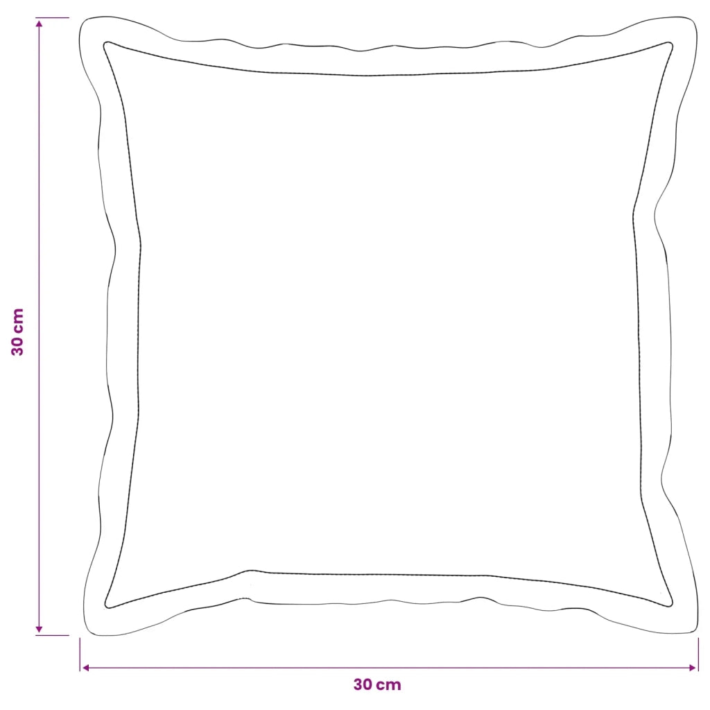 Federa 2 pcs HOUTEN Nero 30 x 30 cm Lino 915737