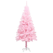Albero di Natale | Decorazioni natalizie Preilluminato con Palline Rosa 150 cm PVC