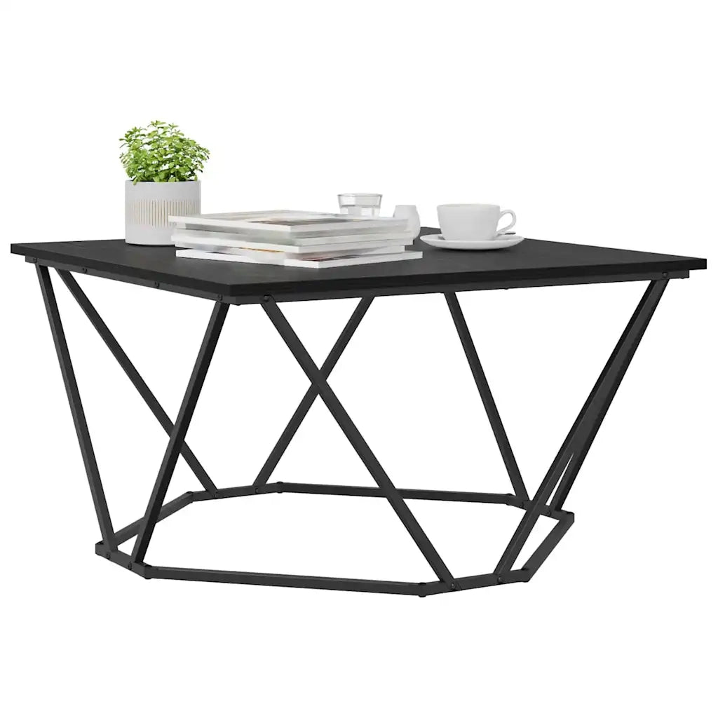 Tavolino da salotto | Tavolino da caff¨¨ | Tavolino da Soggiorno Rovere Nero 80 x 80 x 45 cm