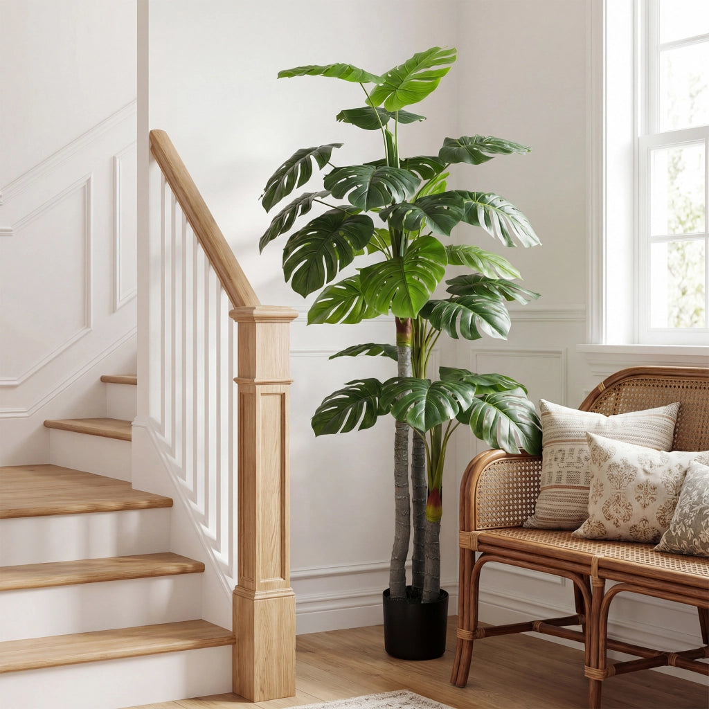 Pianta Artificiale Monstera ¨C Xylo ¨C H.1,5 m con Vaso