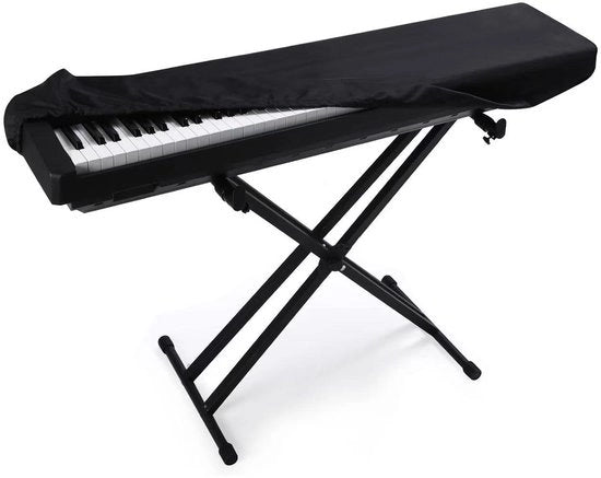 Copertura per tastiera da 61 note per pianoforte elettronico, protezione completa per tastiere musicali, adatta per pianoforti digitali - Nero (98*42*19cm)