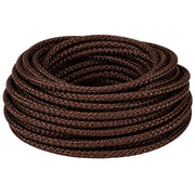 Cavo elettrico intrecciato in tessuto marrone per impianti a vista *** lunghezza metri 50, sezione conduttore 3x2,5mm...
