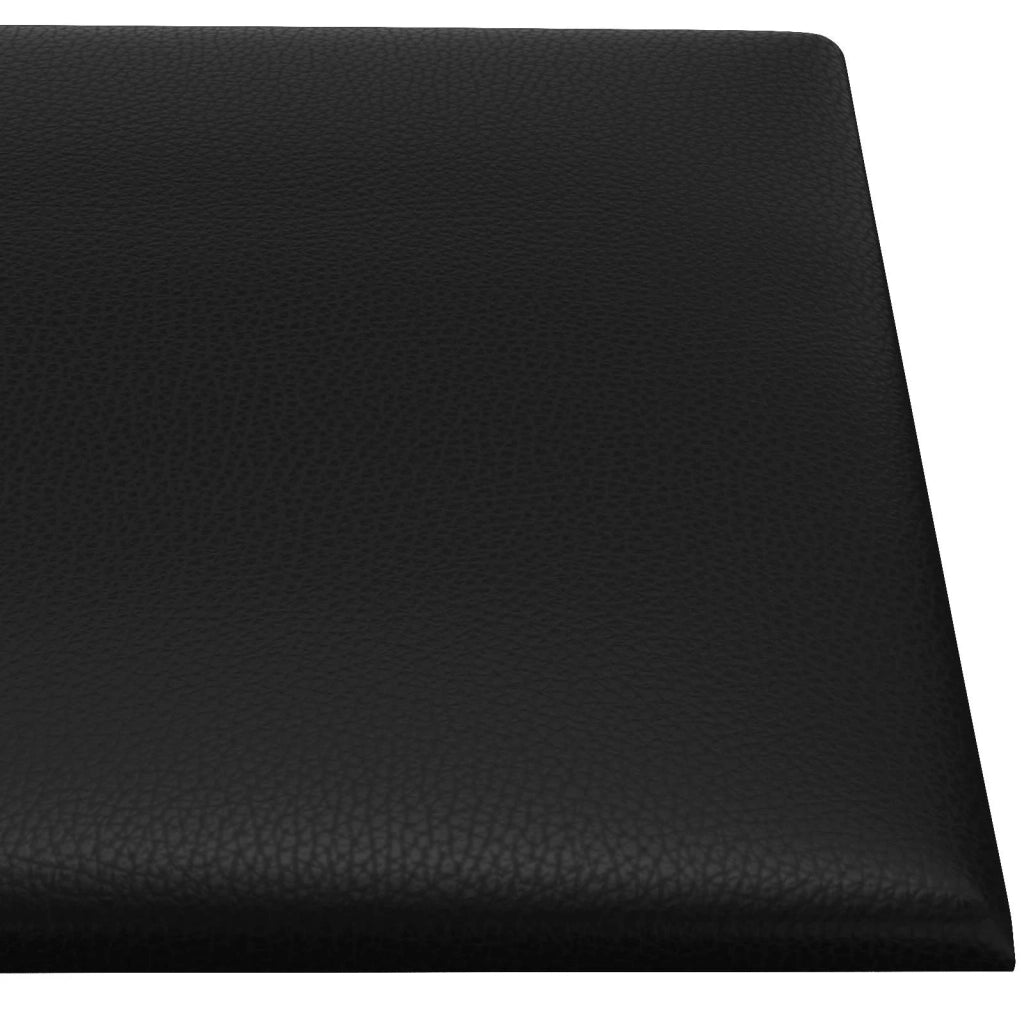 Testiera da Parete 12 pcs Nero 60 x 30 cm Tessuto 4008347