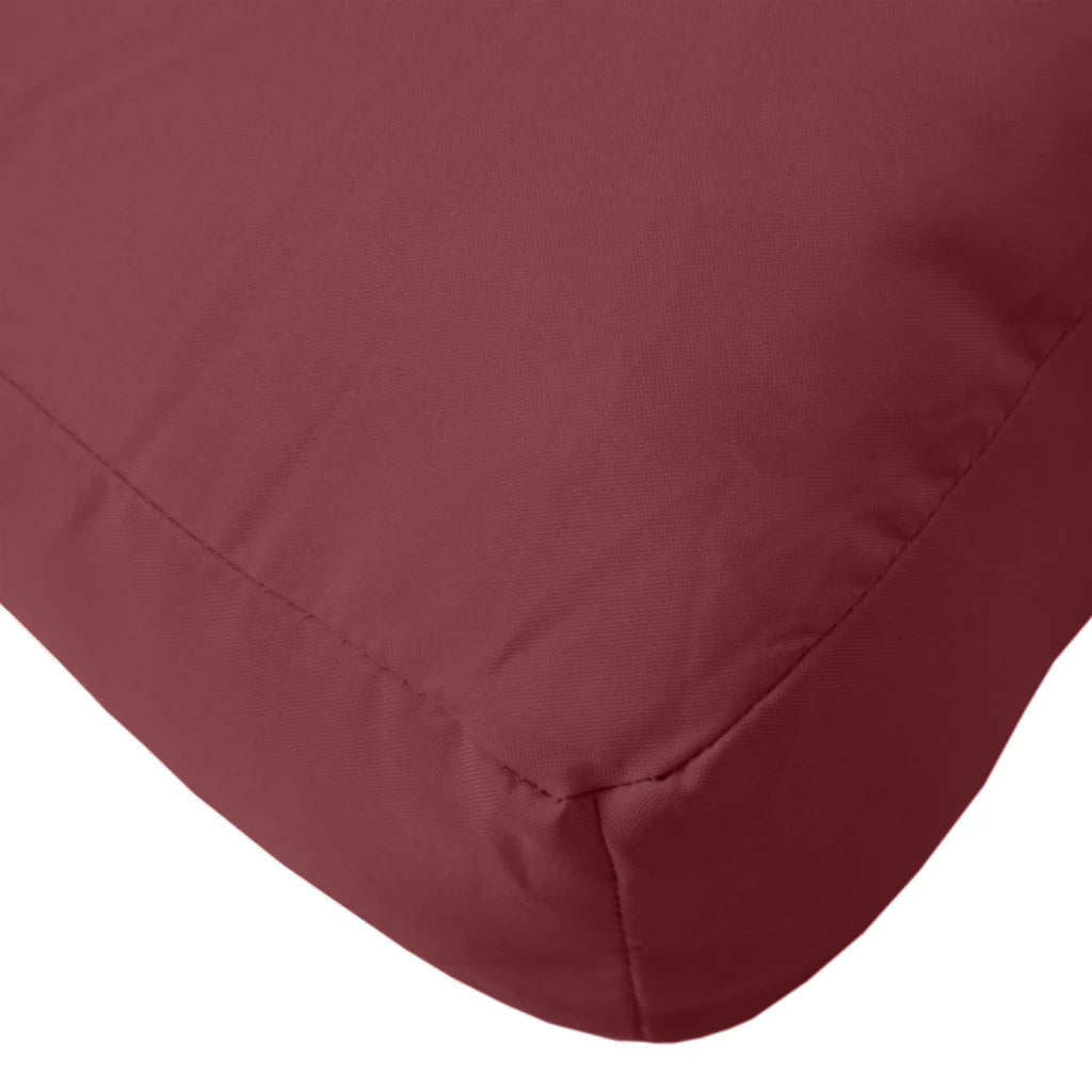 Cuscini per Pallet 3 pz | Cuscini per sedie Rosso Vino M¨¦lange in Tessuto