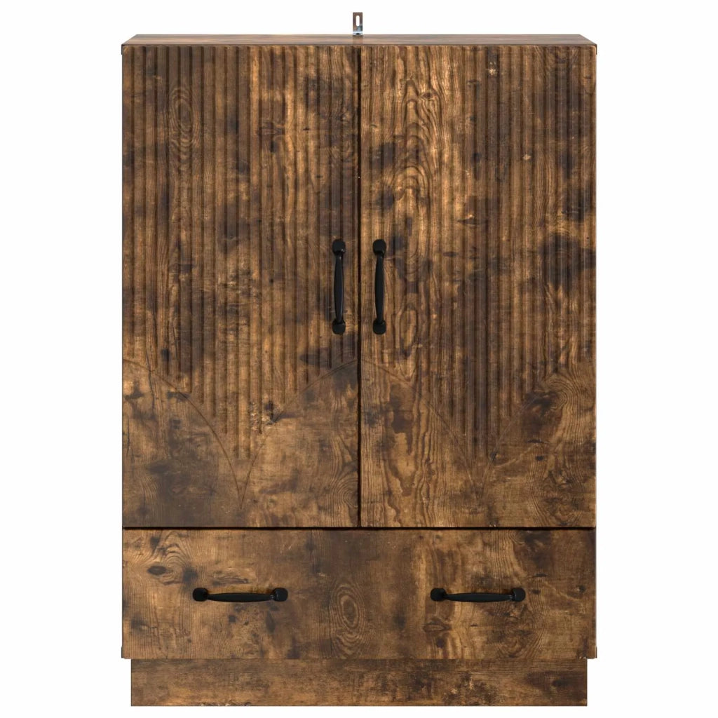 Credenza | Madia | Buffet da pranzo | Armadio da pranzo Rovere Fumo 66 x 34,5 x 92 cm Legno ingegnerizzato