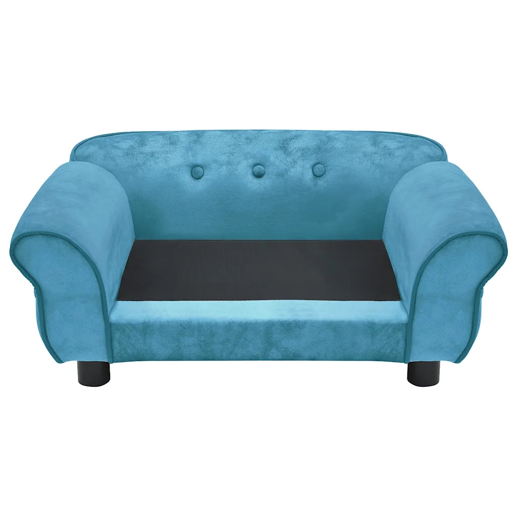 Divano per Cani Turchese 72x45x30 cm in Peluche 171043