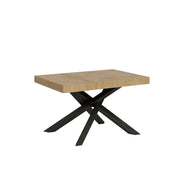 Tavolo allungabile 140/400x90 cm Volantis colore quercia natura gambe antracite