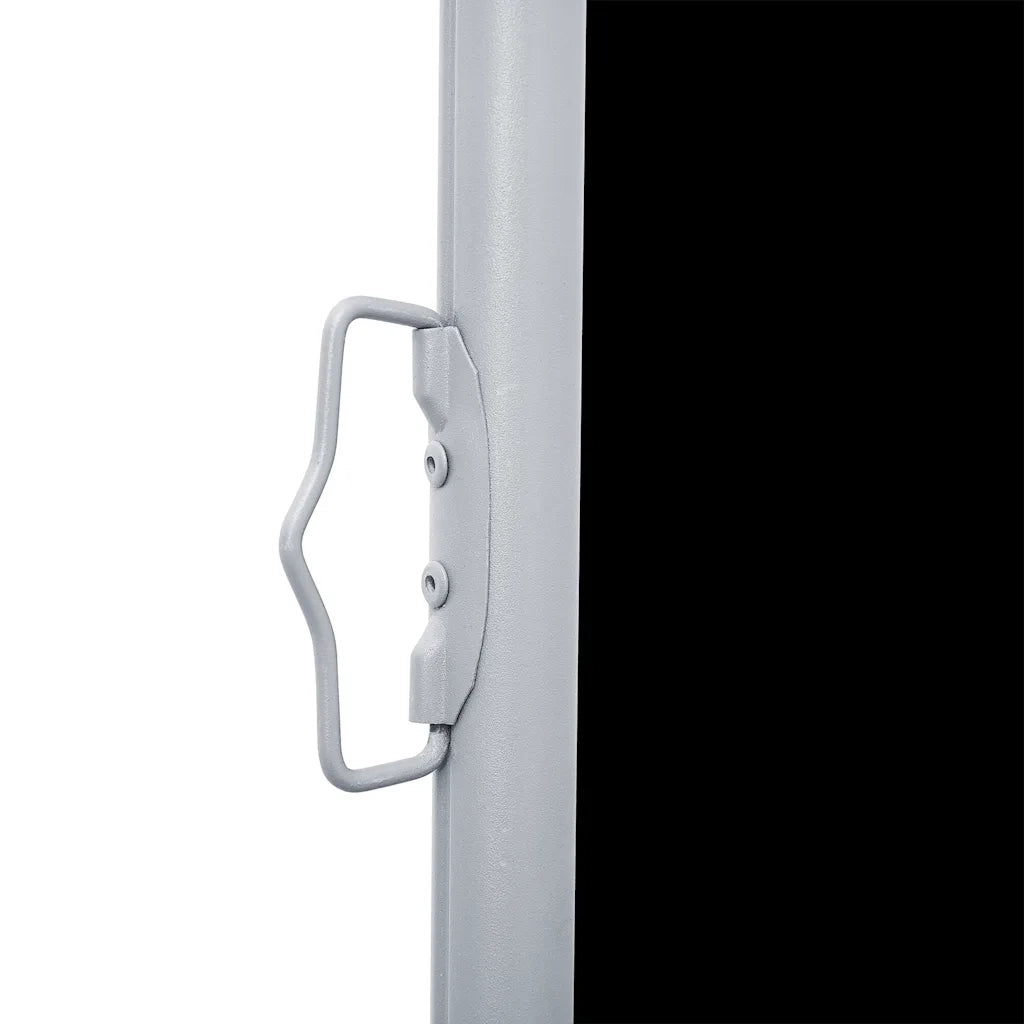 Tenda da Sole Laterale Retrattile Nera 120x600 cm 48448