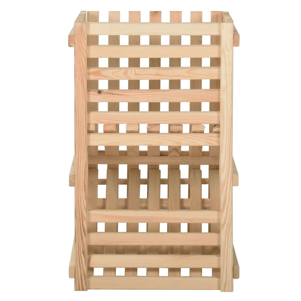 Cassetta Porta Patate  50x50x80 cm in Legno Massello di Pino 327329