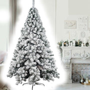 Trade Shop - Albero Di Natale Innevato 120cm Nataluna Super Folto Effetto Neve Modello Aspen -