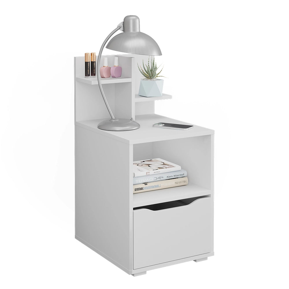 Vicco Comodino Bianco 40 x 82.2 cm con cassetto