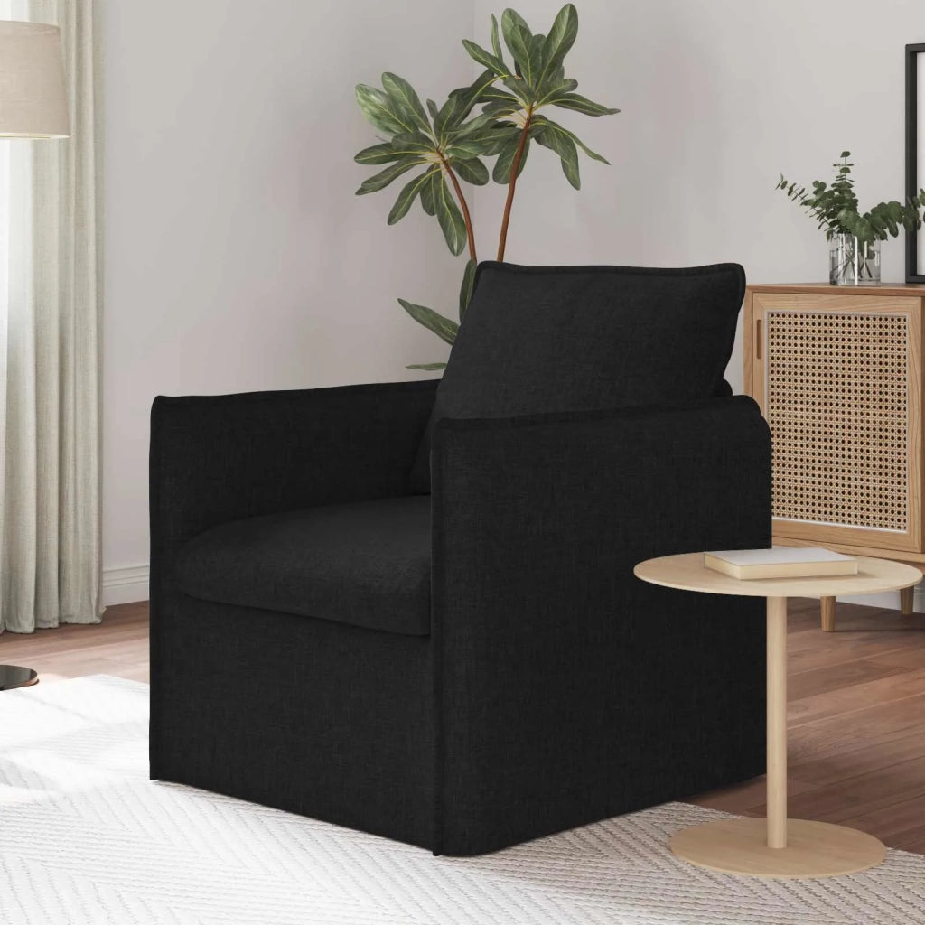 Divano Nero 75 x 82 x 85 cm Tessuto 42024506