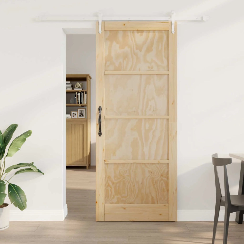Porta scorrevole ORKDAL Naturale e Bianco 86 x 211 cm 3445574