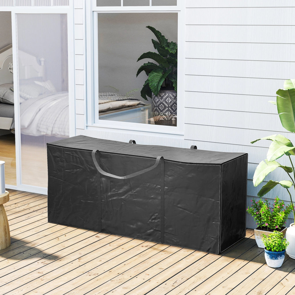Custodia per cuscini da giardino ¨C zephmum ¨C nero 175x55x75 cm