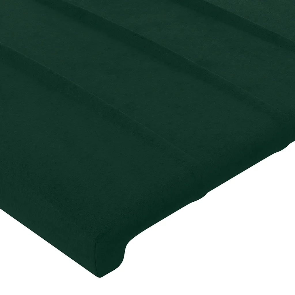 Letto matrimoniale | Letto per adulti | Giroletto senza Materasso Verde Scuro 200x200 cm in Velluto