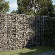 Cesto Gabbione con Copertura 200x50x200 cm in Ferro Zincato 3295167