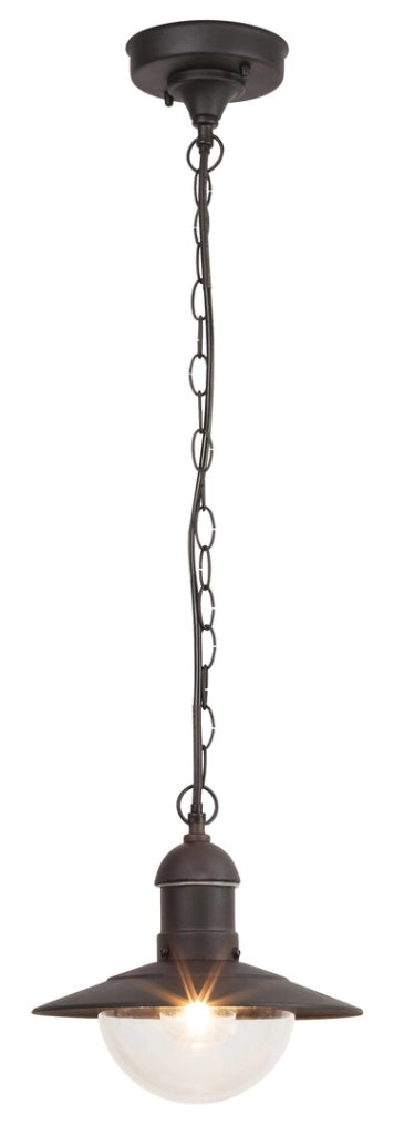 Lampada sospensione esterna Oslo nera E27 IP44 Rabalux