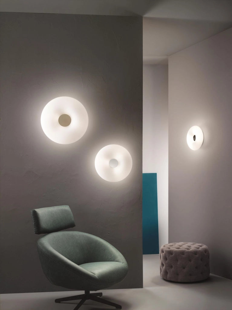 PLAFONIERA DODI D.42CM 3 LUCI ATTACCO E27 COLORE BIANCO CON DECORAZIONE BIANCO-TORTORA-NERO