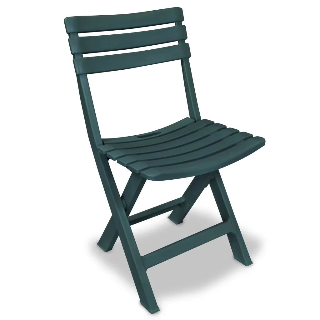 Set da Bistrot 3 pz Pieghevole in Plastica Verde 43582
