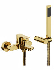 MONOCOMANDO VASCA ESTERNA CON ACCESSORI LINEA ICON- Oro Spazzolato- MARIA- pezzi 1