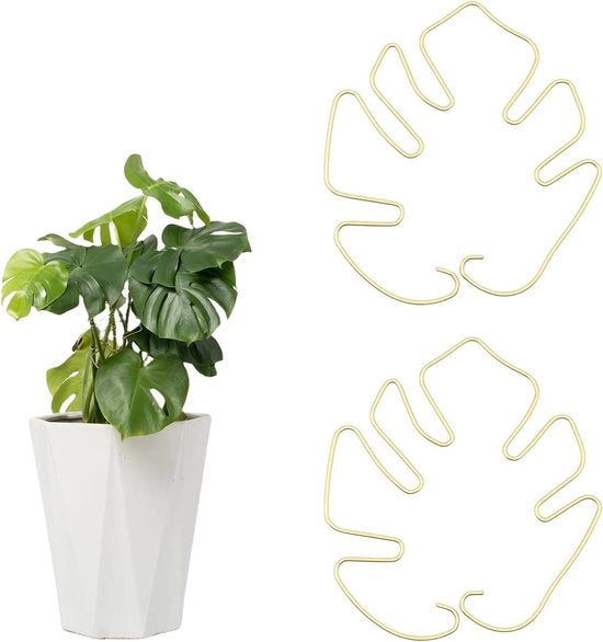 Supporti per steli di piante a forma di foglia - Set da 2 pezzi
