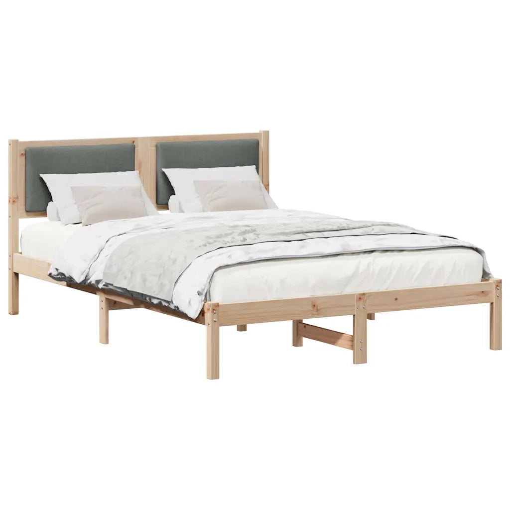 Letto matrimoniale | Letto per adulti | Struttura del letto Grigio scuro 160 x 200 cm Pino massello