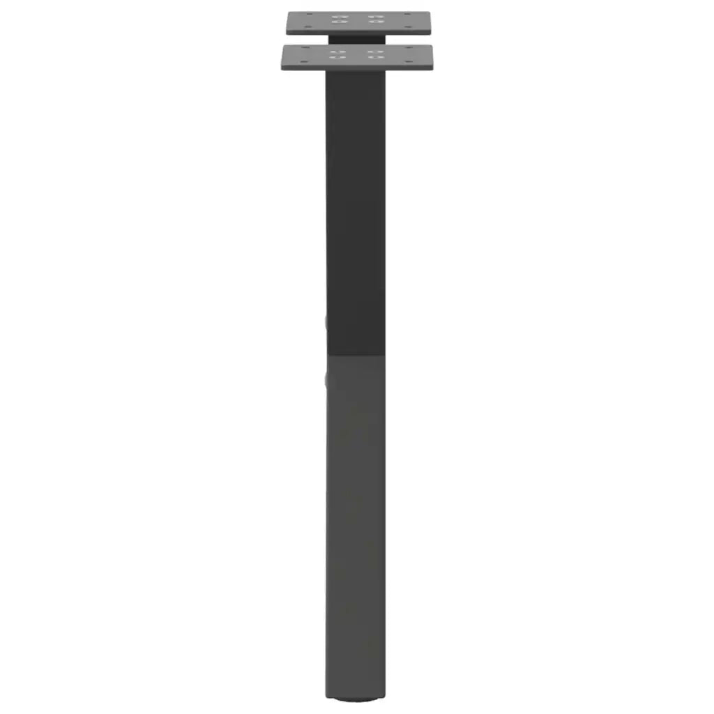 Gambe per Tavolino da Caff¨¨ a Forma di X 2 pz | Piede del tavolo Antracite 28x(42-43) cm Acciaio