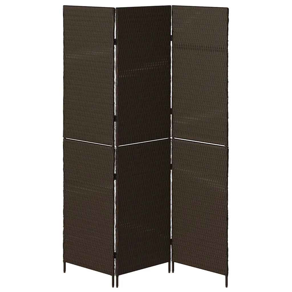 Divider per stanze Marrone 146 x 180 cm polyrattan 42003669