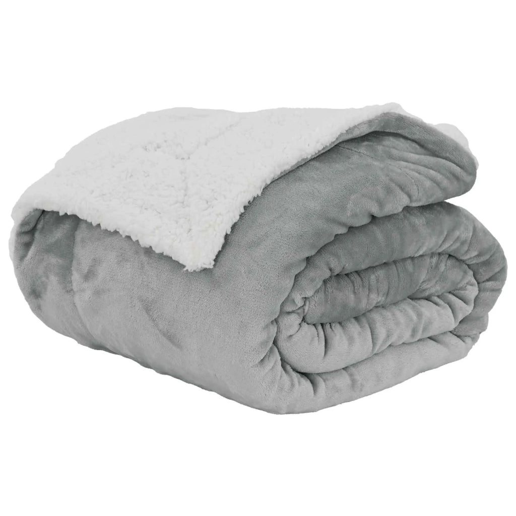 Coperta Grigio 220 x 240 cm Panno