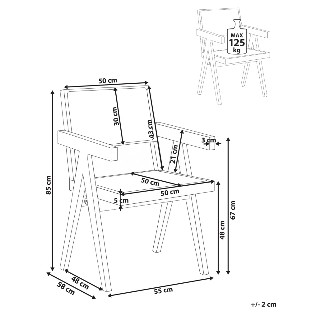 Sedia da pranzo di design in legno e vimini naturale marrone schienale minimalista soggiorno sala da pranzo