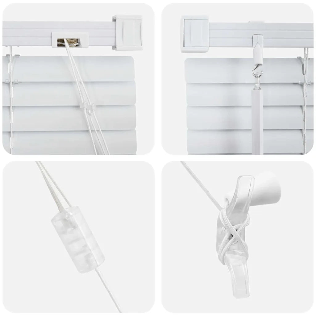 Tendaggi a Veneziana | Tenda a lamelle Bianco 220 x 100 cm Alluminio