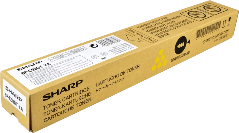 ORIGINAL Sharp toner giallo BP-C50GTYA BPC50GTYA ~8000 Seiten