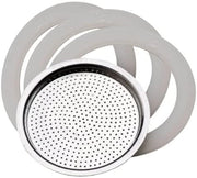 RICAMBI PER MOKA IN SET DA 3 PEZZI GUARNIZIONE E FILTRO PER MOKA DA 2 TAZZE