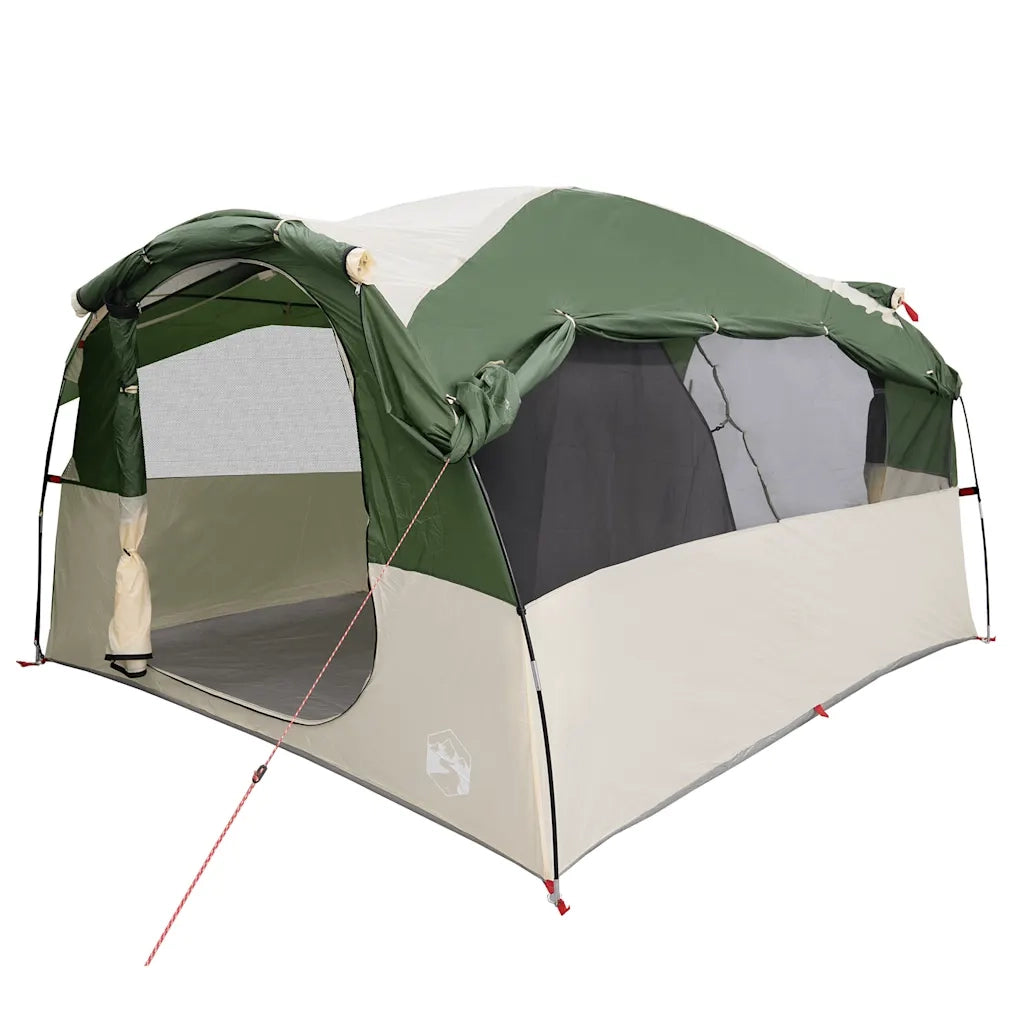 Tenda Familiare a Tunnel per 6 Persone Verde Resistente all'acqua 4009572