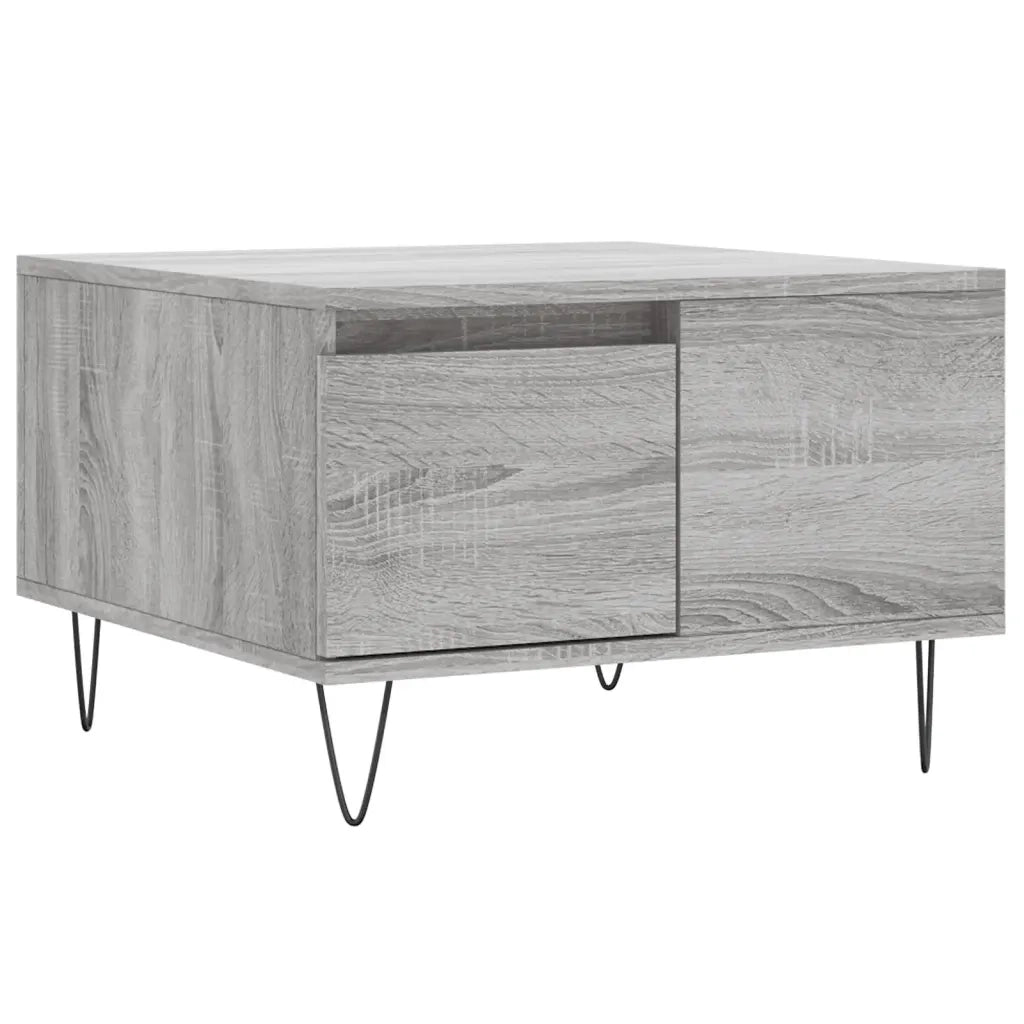 Tavolino Salotto Grigio Sonoma 55x55x36,5 cm Legno Multistrato 830762