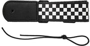 Accessorio per chitarra a 4 corde - Cintura per chitarra a 4 corde - Flessibile e comodo - Nero-bianco-karocromo - Accessorio per strumenti a 4 corde - Regolabile